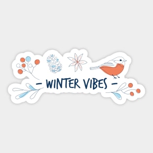 Winter vibes Sticker